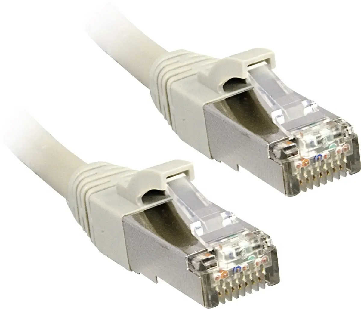 LINDY 47241 RJ45 Netwerkkabel, patchkabel CAT 6 F/UTP 0.50 m Snagless 1 stuk(s) fra Lindy i Grå – produktbillede
