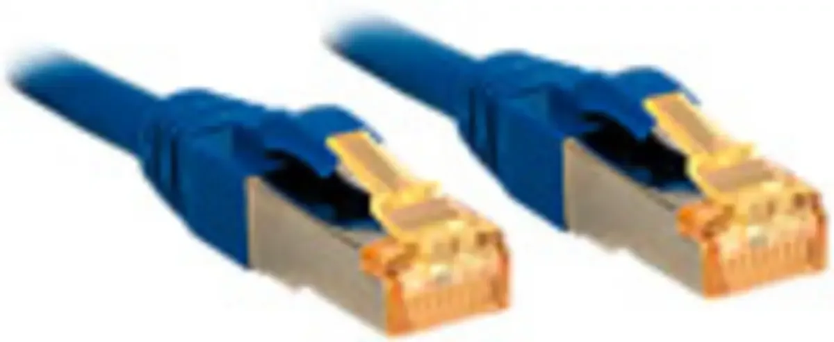 LINDY 47275 RJ45 Netwerkkabel, patchkabel CAT 6 S/FTP 0.30 m Afgeschermd 1 stuk(s) fra Lindy i Blå – produktbillede