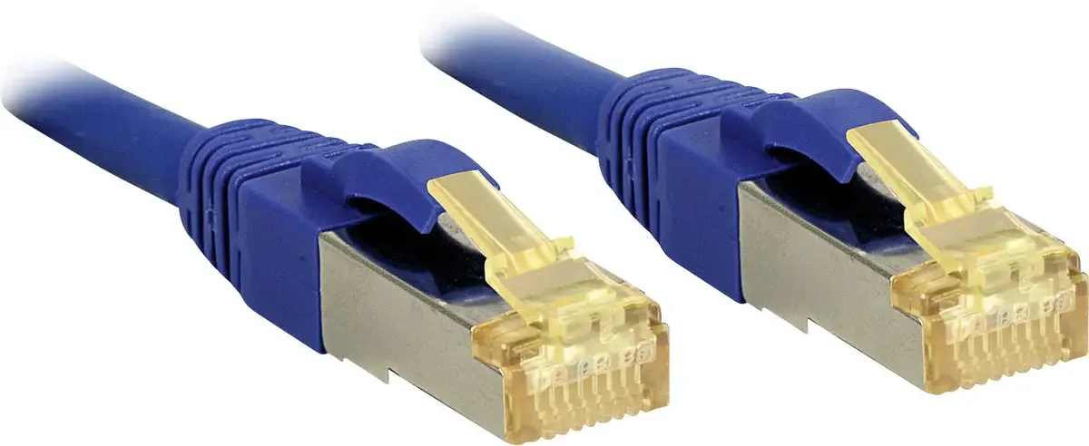LINDY 47278 RJ45 Netwerkkabel, patchkabel CAT 6a (losse kabel CAT 7) S/FTP 1.50 m Snagless 1 stuk(s) fra Lindy i Blå – produktbillede