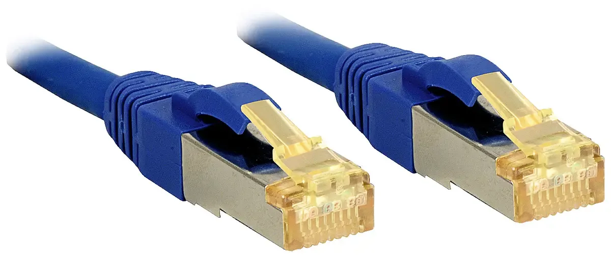 LINDY 47282 RJ45 Netwerkkabel, patchkabel CAT 6a (losse kabel CAT 7) S/FTP 7.50 m Afgeschermd 1 stuk(s) fra Lindy i Blå – produktbillede