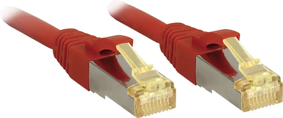 LINDY 47293 RJ45 Netwerkkabel, patchkabel CAT 6a (losse kabel CAT 7) S/FTP 1.50 m Snagless 1 stuk(s) fra Lindy i Rød – produktbillede