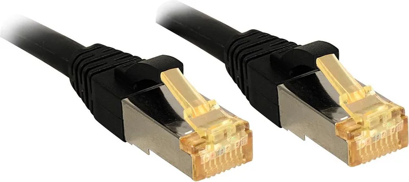 LINDY 47311 RJ45 Netwerkkabel, patchkabel CAT 6a (losse kabel CAT 7) S/FTP 5.00 m Snagless 1 stuk(s) från Lindy i Svart – produktbild