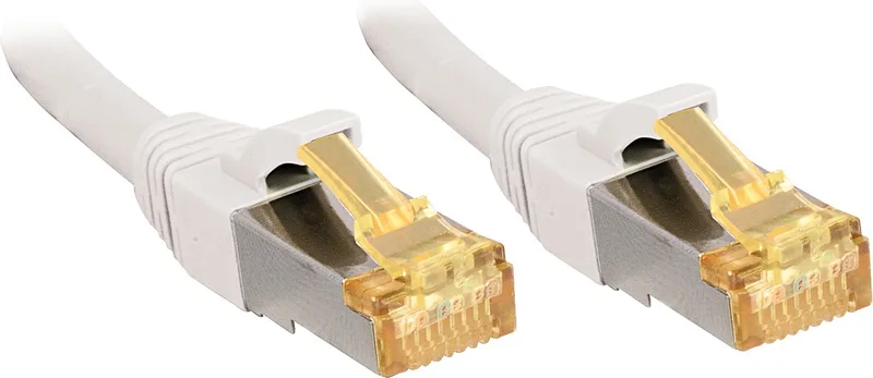LINDY 47326 RJ45 Netwerkkabel, patchkabel CAT 6a (losse kabel CAT 7) S/FTP 5.00 m Snagless 1 stuk(s) från Lindy i Vit – produktbild