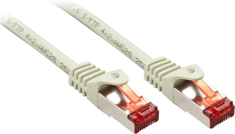 LINDY 47347 RJ45 Netwerkkabel, patchkabel CAT 6 S/FTP 7.50 m 1 stuk(s) från Lindy i Grå – produktbild