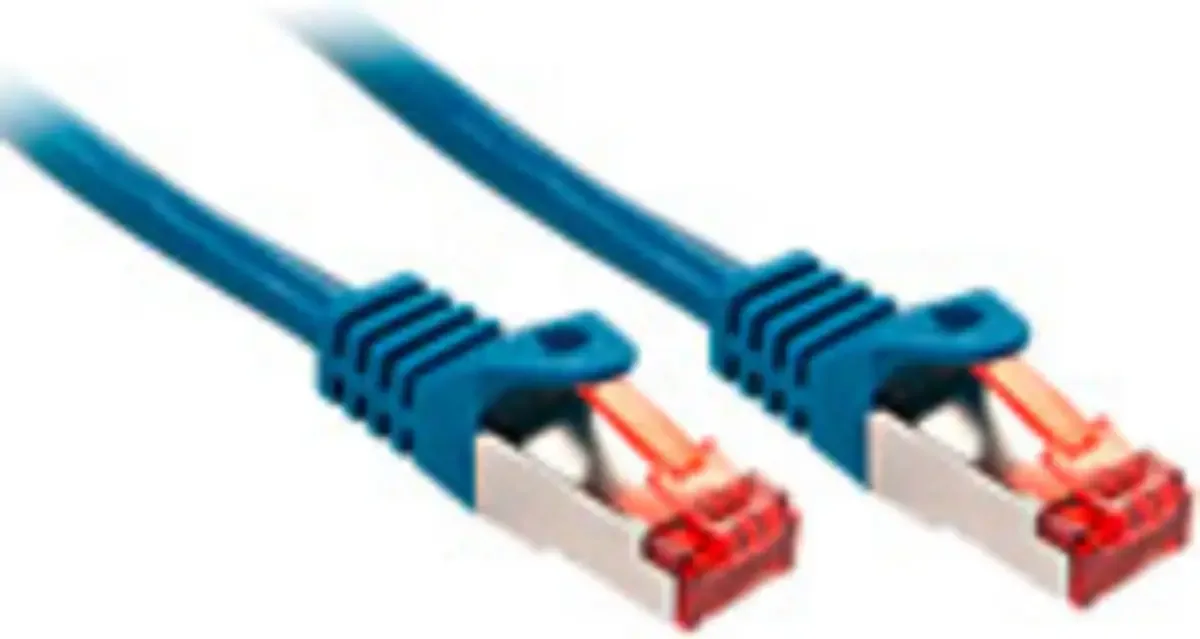 LINDY 47353 RJ45 Netwerkkabel, patchkabel CAT 6 S/FTP 1.50 m Afgeschermd (dubbel) 1 stuk(s) fra Lindy i Blå – produktbillede