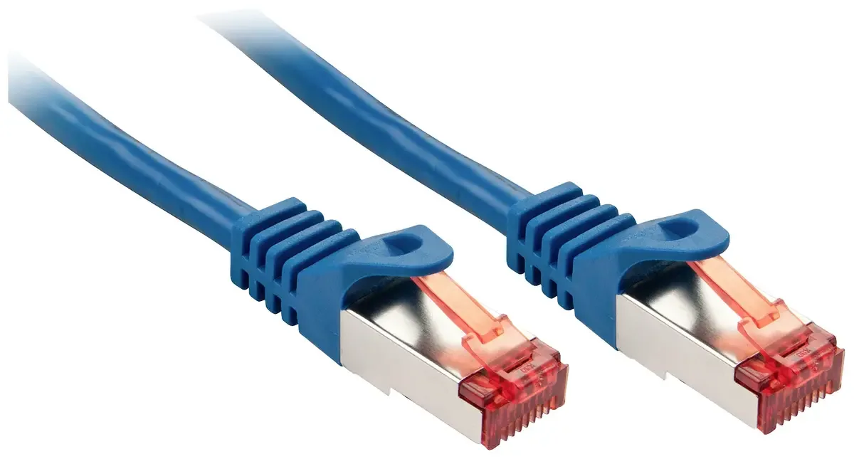 LINDY 47356 RJ45 Netwerkkabel, patchkabel CAT 6 S/FTP 5.00 m 1 stuk(s) fra Lindy i Blå – produktbillede