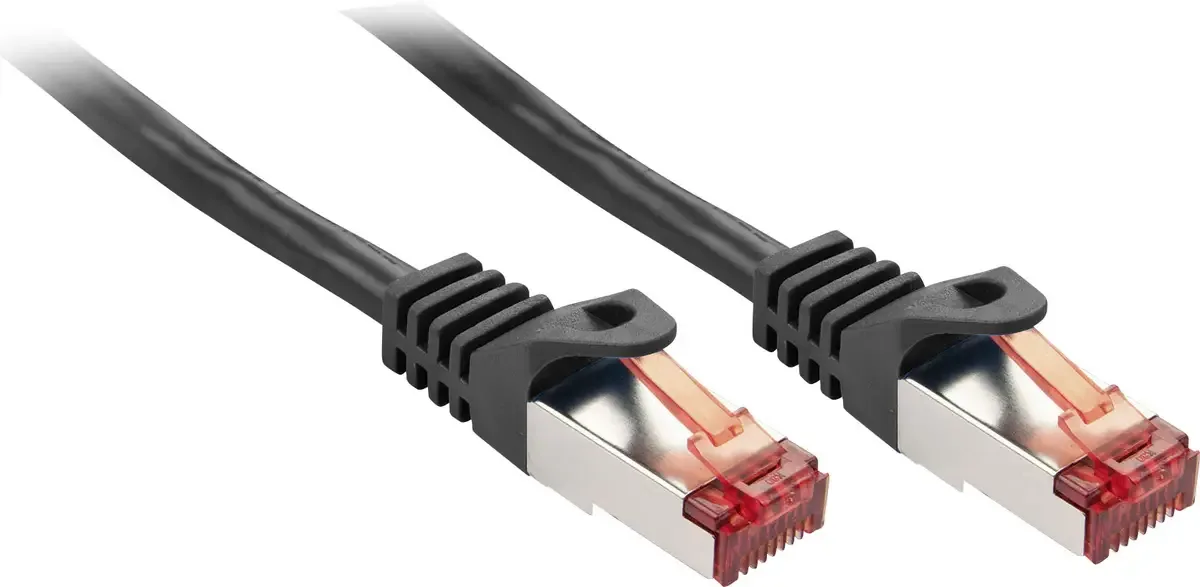 Patchkabel Cat6 S/FTP Basic schwarz 5.00m von Lindy in Schwarz – Produktfoto