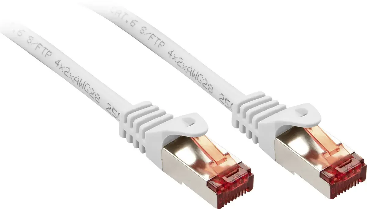 LINDY 47384 RJ45 Netwerkkabel, patchkabel CAT 6 S/FTP 2.00 m Afgeschermd 1 stuk(s) fra Lindy i Hvid – produktbillede
