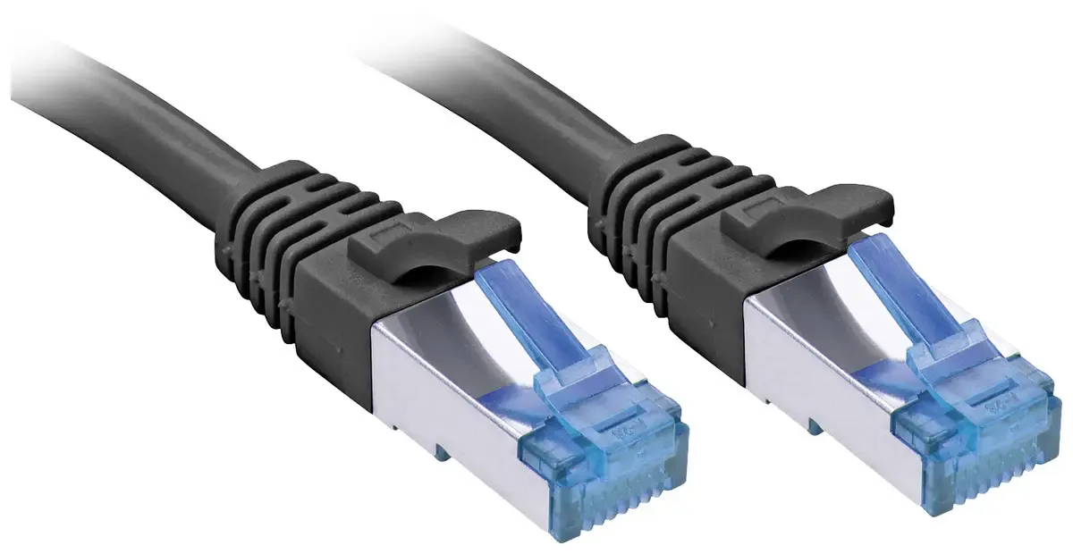 Câble Réseau Cat6a S/ftp 1 M de Lindy en Noir – photo produit