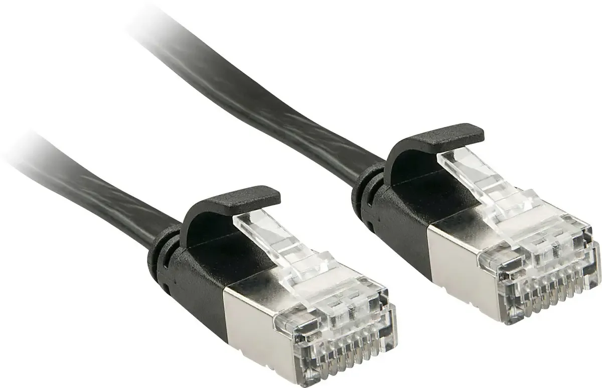 LINDY 47481 RJ45 Câble réseau, câble patch CAT 6a U/FTP 1.00 m noir avec cliquet dencastrement 1 pc(s) de Lindy en Noir – photo produit