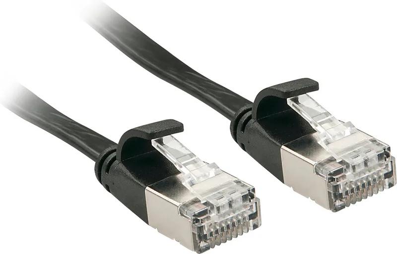 LINDY 47483 RJ45 Netwerkkabel, patchkabel CAT 6A U/FTP 3.00 m Snagless 1 stuk(s) från Lindy i Svart – produktbild