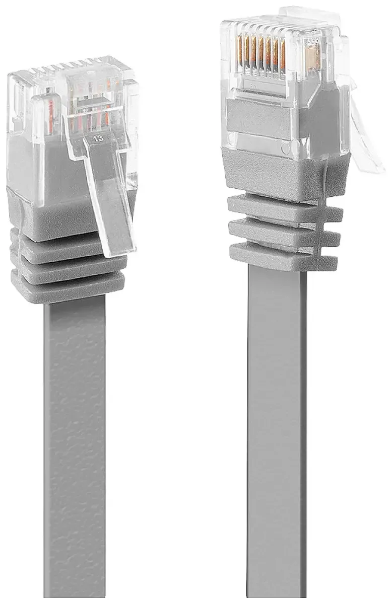 LINDY 47493 RJ45 Câble réseau, câble patch CAT 6 U/UTP 3.00 m gris plat 1 pc(s) de Lindy en Gris – photo produit
