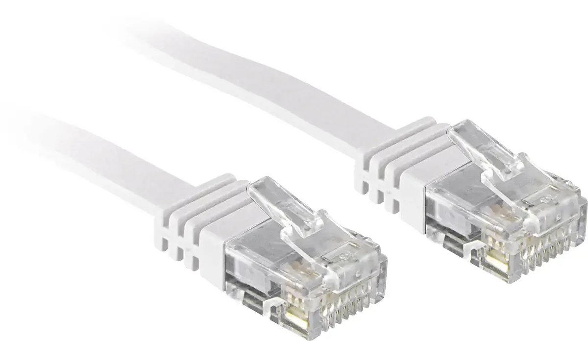 LINDY 47504 RJ45 Netwerkkabel, patchkabel CAT 6 U/UTP 5.00 m Snagless 1 stuk(s) van Lindy in Wit – productfoto