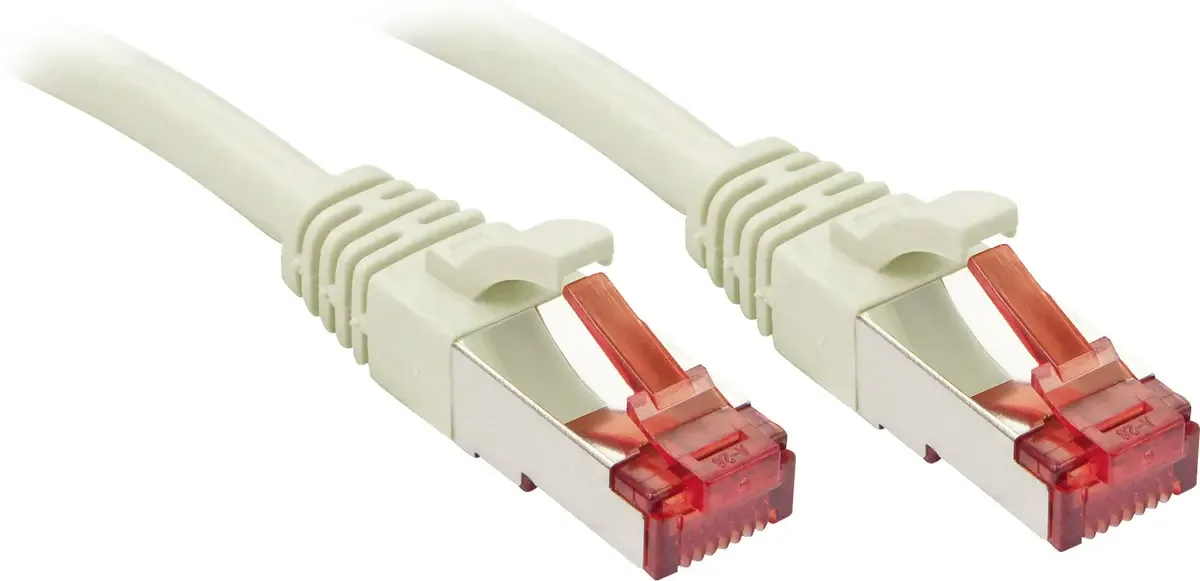 LINDY 47705 RJ45 Netwerkkabel, patchkabel CAT 6 S/FTP 3.00 m Snagless 1 stuk(s) van Lindy in Grijs – productfoto