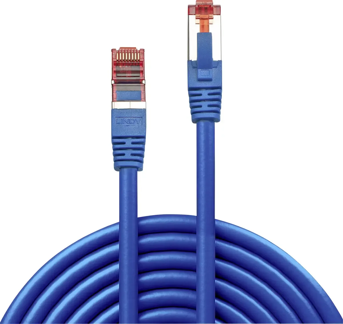 LINDY 47725 RJ45 Câble réseau, câble patch CAT 6 S/FTP 20.00 m bleu avec cliquet dencastrement 1 pc(s) de Lindy en Bleu – photo produit