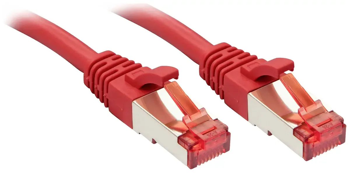 Câble Réseau Cat6 S/ftp 1 M de Lindy en Rouge – photo produit