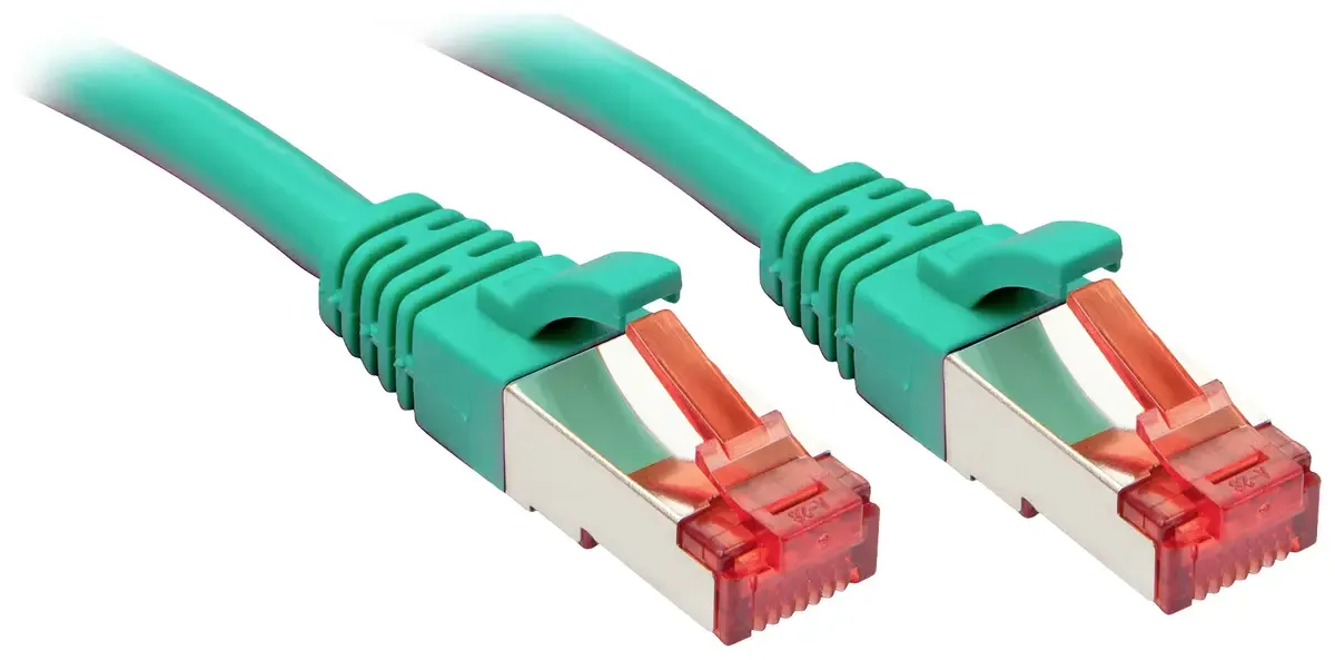 LINDY 47756 RJ45 Netwerkkabel, patchkabel CAT 6 S/FTP 30.00 m Verdraaide paren 1 stuk(s) fra Lindy i Grøn – produktbillede
