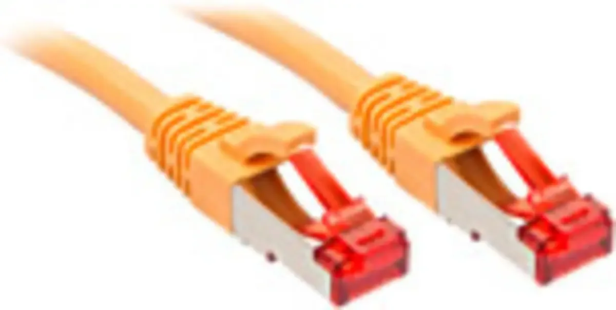 LINDY 47766 RJ45 Netwerkkabel, patchkabel CAT 6 S/FTP 5.00 m Afgeschermd (dubbel) 1 stuk(s) fra Lindy i Gul – produktbillede