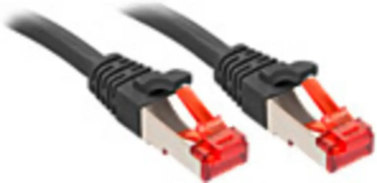 LINDY 47780 RJ45 Netwerkkabel, patchkabel CAT 6 S/FTP 3.00 m Afgeschermd 1 stuk(s) från Lindy i Svart – produktbild