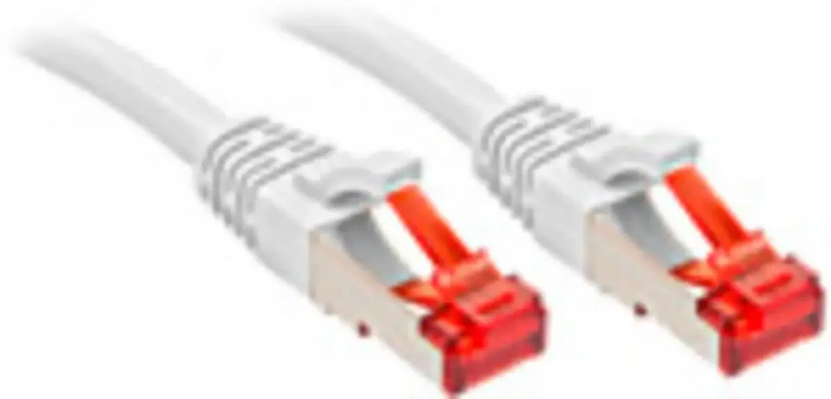 LINDY 47795 RJ45 Netwerkkabel, patchkabel CAT 6 S/FTP 3.00 m Afgeschermd 1 stuk(s) van Lindy in Wit – productfoto
