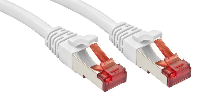 LINDY 47796 RJ45 Netwerkkabel, patchkabel CAT 6 S/FTP 5.00 m 1 stuk(s) von Lindy in Weiß – Produktfoto