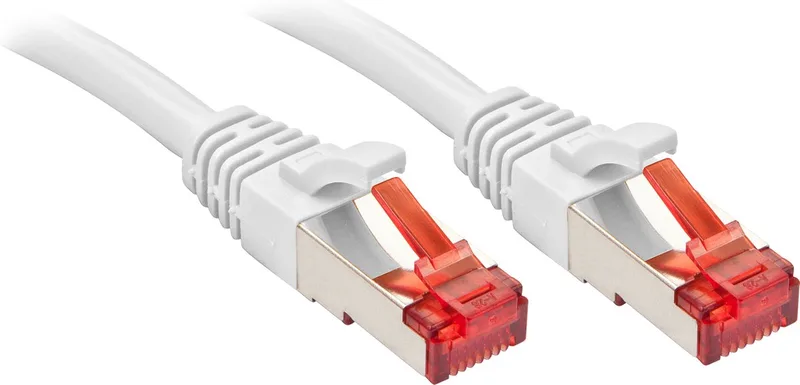 LINDY 47798 RJ45 Netwerkkabel, patchkabel CAT 6 S/FTP 10.00 m Snagless 1 stuk(s) från Lindy i Vit – produktbild