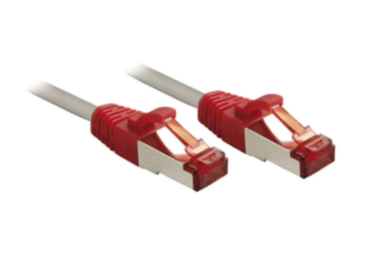 LINDY 47845 RJ45 Patchkabel CAT 6 S/FTP 30.00 m Grau 1 St. von Lindy in Grau – Produktfoto