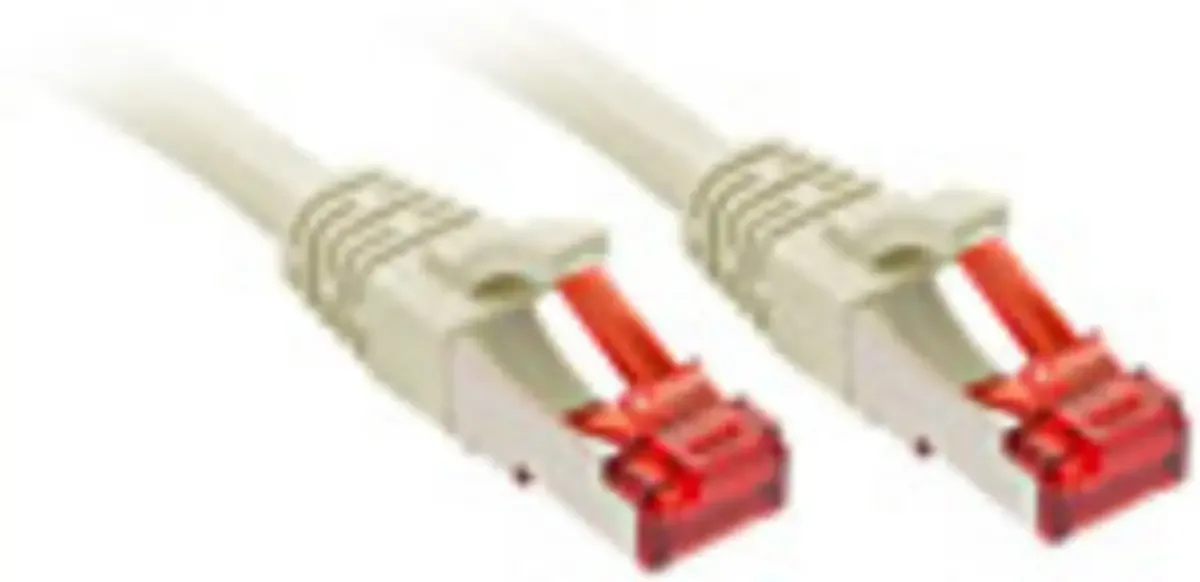 LINDY 47854 RJ45 netværkskabel, patchkabel CAT 6 S/FTP 5.00 m skærmet 1 stk. fra Lindy i Grå – produktbillede