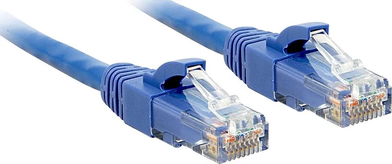 LINDY 48020 RJ45 Netwerkkabel, patchkabel CAT 6 U/UTP 5.00 m 1 stuk(s) från Lindy i Blå – produktbild