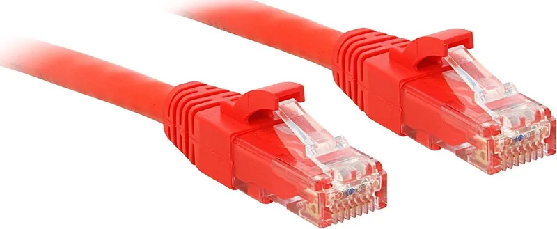 Lindy 48036 netwerkkabel 7,5 m Cat6 U/UTP (UTP) från Lindy i Röd – produktbild