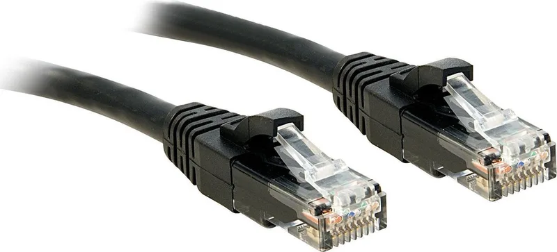 LINDY 48084 RJ45 Netwerkkabel, patchkabel CAT 6 U/UTP 20.00 m 1 stuk(s) från Lindy i Svart – produktbild