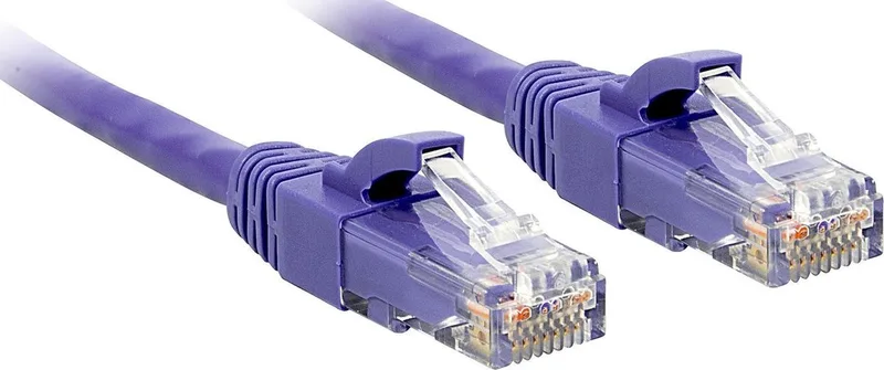 Lindy 48120 netwerkkabel Violet 0,3 m Cat6 U/UTP (UTP) van Lindy in Paars – productfoto