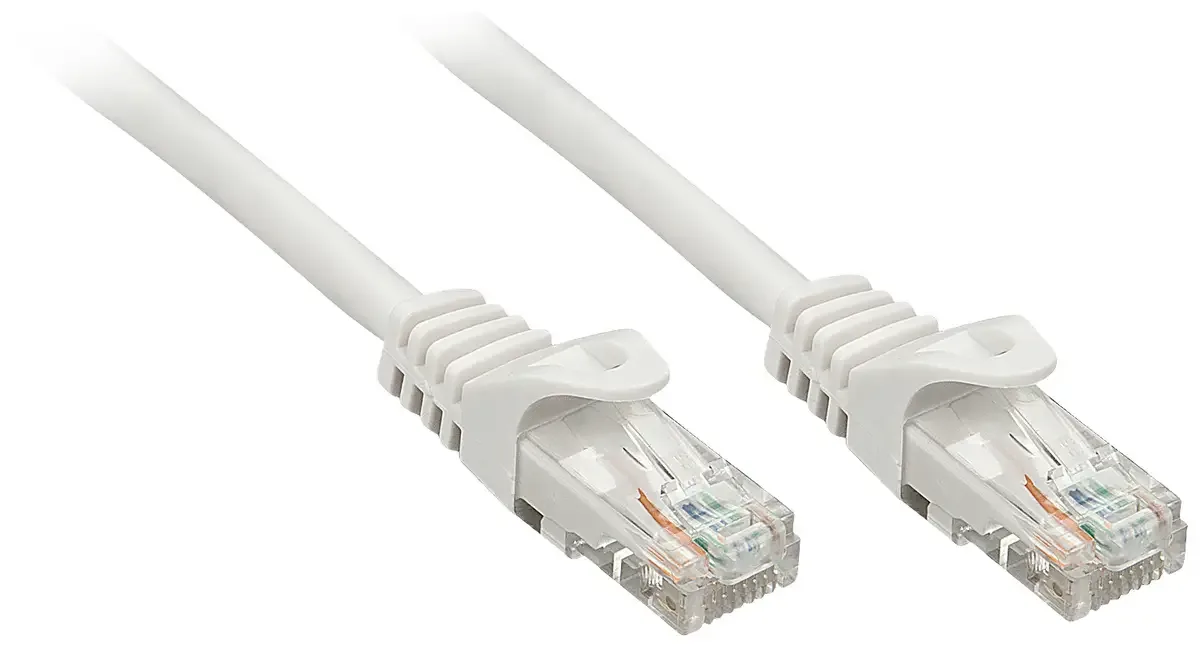LINDY 48166 RJ45 nätverkskabel, patchkabel CAT 6 U/UTP 7.50 m 1 st från Lindy i Grå – produktbild