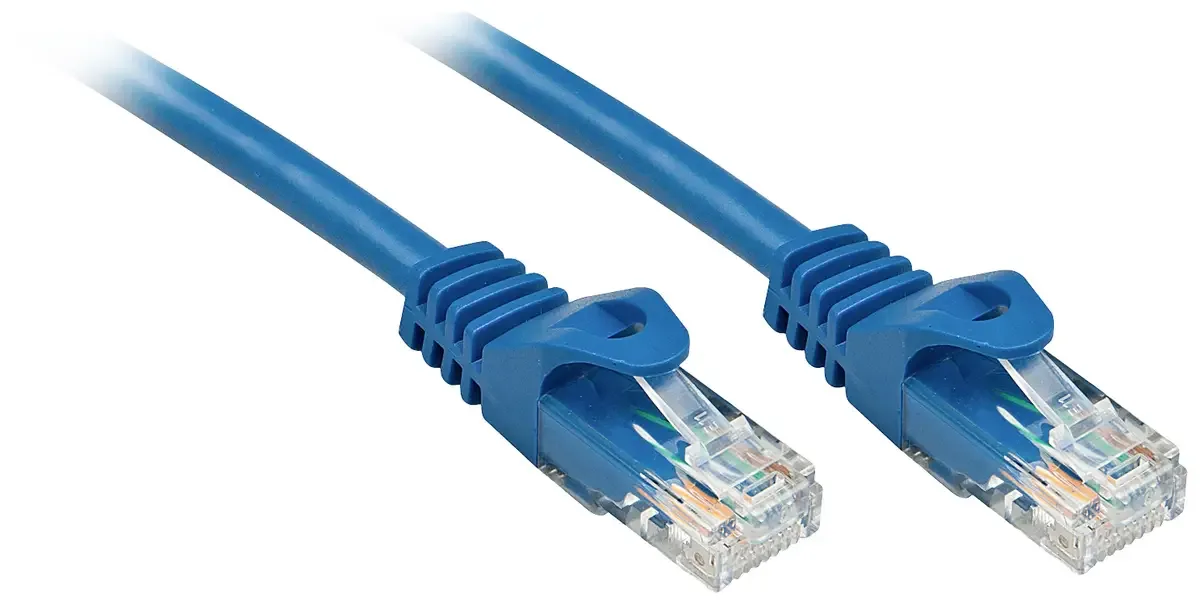 LINDY 48177 RJ45 Câble réseau, câble patch CAT 6 U/UTP 10.00 m bleu 1 pc(s) de Lindy en Bleu – photo produit