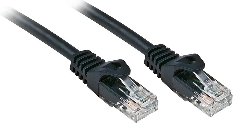 LINDY 48197 RJ45 Netwerkkabel, patchkabel CAT 6 U/UTP 10.00 m 1 stuk(s) från Lindy i Svart – produktbild