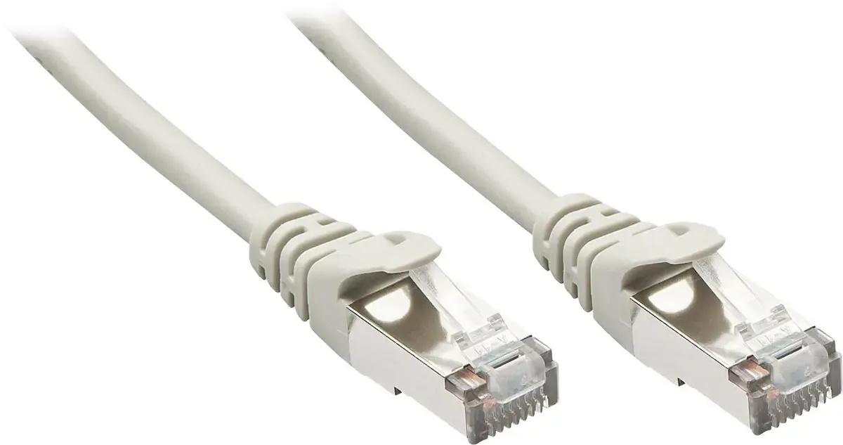 LINDY 48337 RJ45 Câble réseau, câble patch CAT 5e F/UTP 2.00 m gris avec cliquet dencastrement 50 pc(s) de Lindy en Gris – photo produit