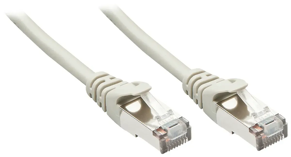 LINDY 48392 RJ45 Netwerkkabel, patchkabel CAT 5e F/UTP 2.00 m Folie afscherming 1 stuk(s) van Lindy in Grijs – productfoto