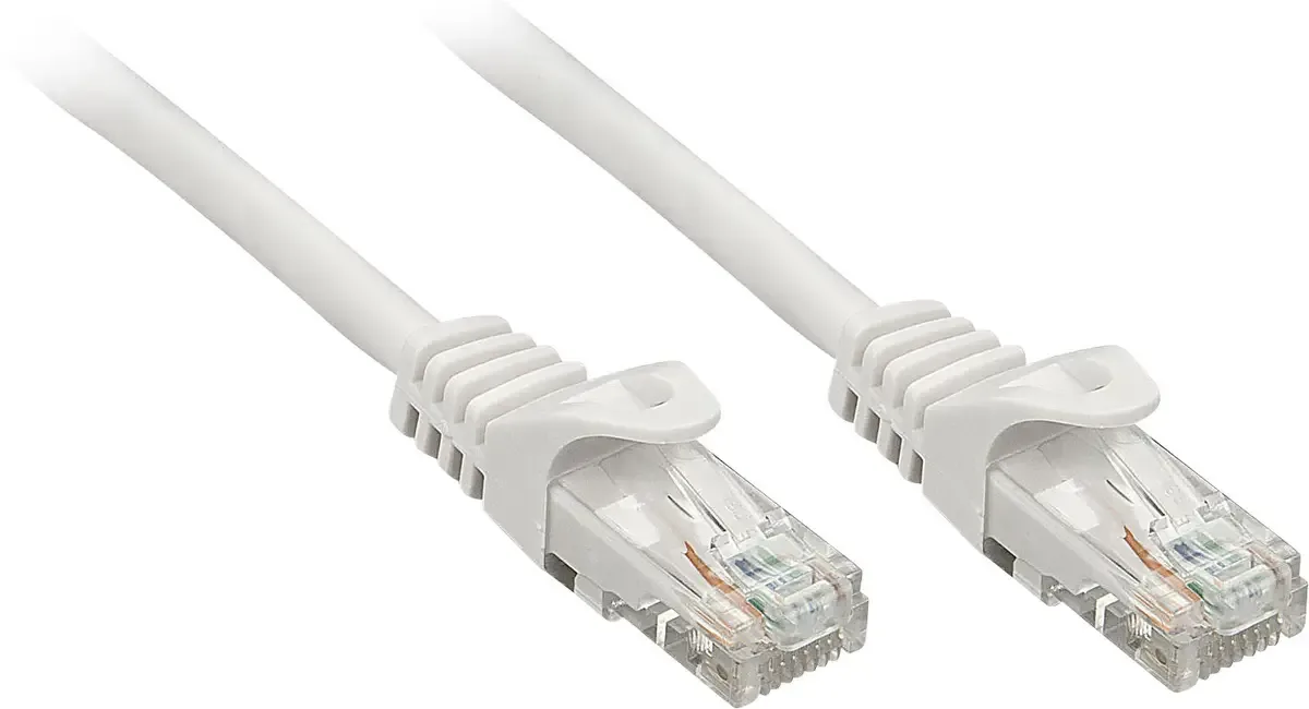 LINDY 48408 RJ45 Netwerkkabel, patchkabel CAT 5e U/UTP 3.00 m Met anti-kniktule 50 stuk(s) fra Lindy – produktbillede