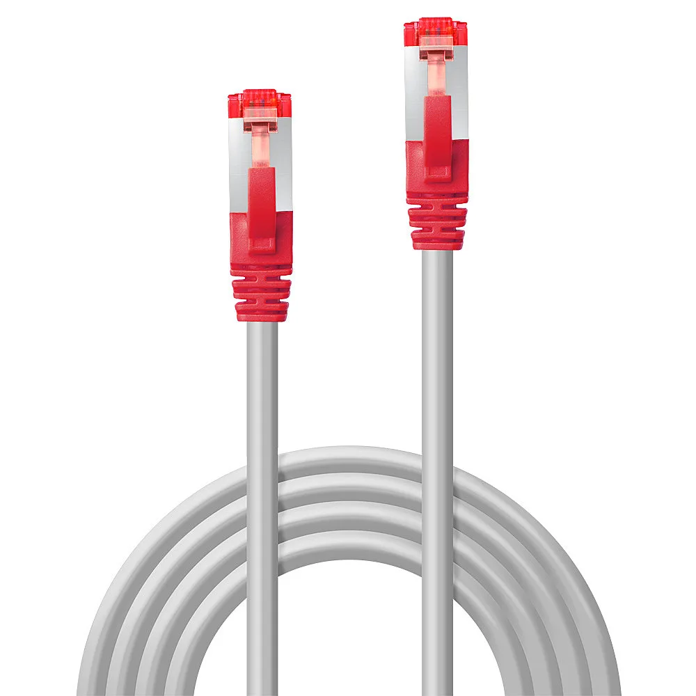 Patchkabel Cat6 crossover S/FTP grijs/rood 0.50m van Lindy – productfoto