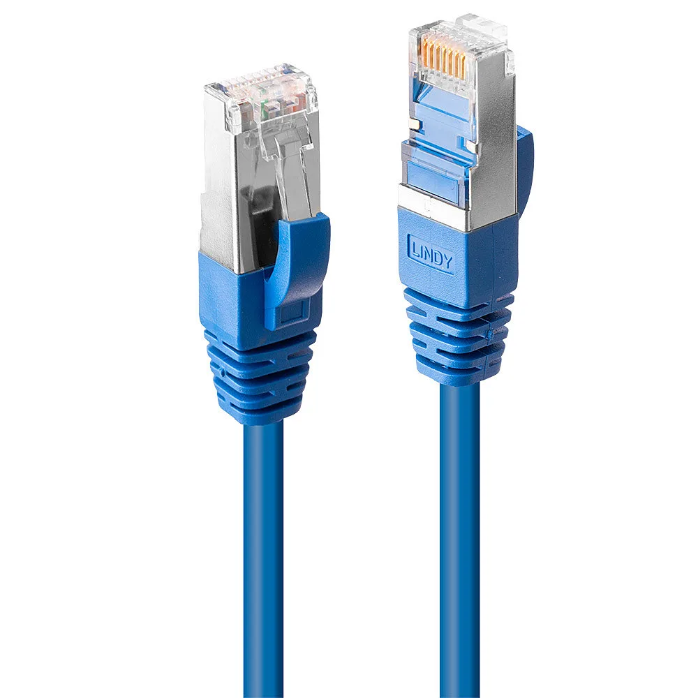Patchkabel Cat6 SSTP / S/FTP PIMF blau 1.00m van Lindy – productfoto