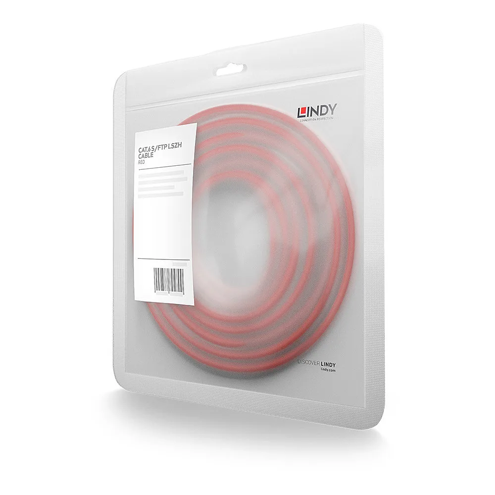 Patchkabel Cat6 SSTP / S/FTP PIMF rot 2.00m van Lindy – productfoto