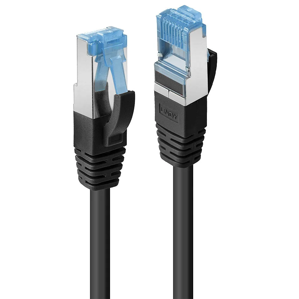 Patchkabel Cat6A S/FTP PIMF LSZH schwarz 15m fra Lindy – produktbillede