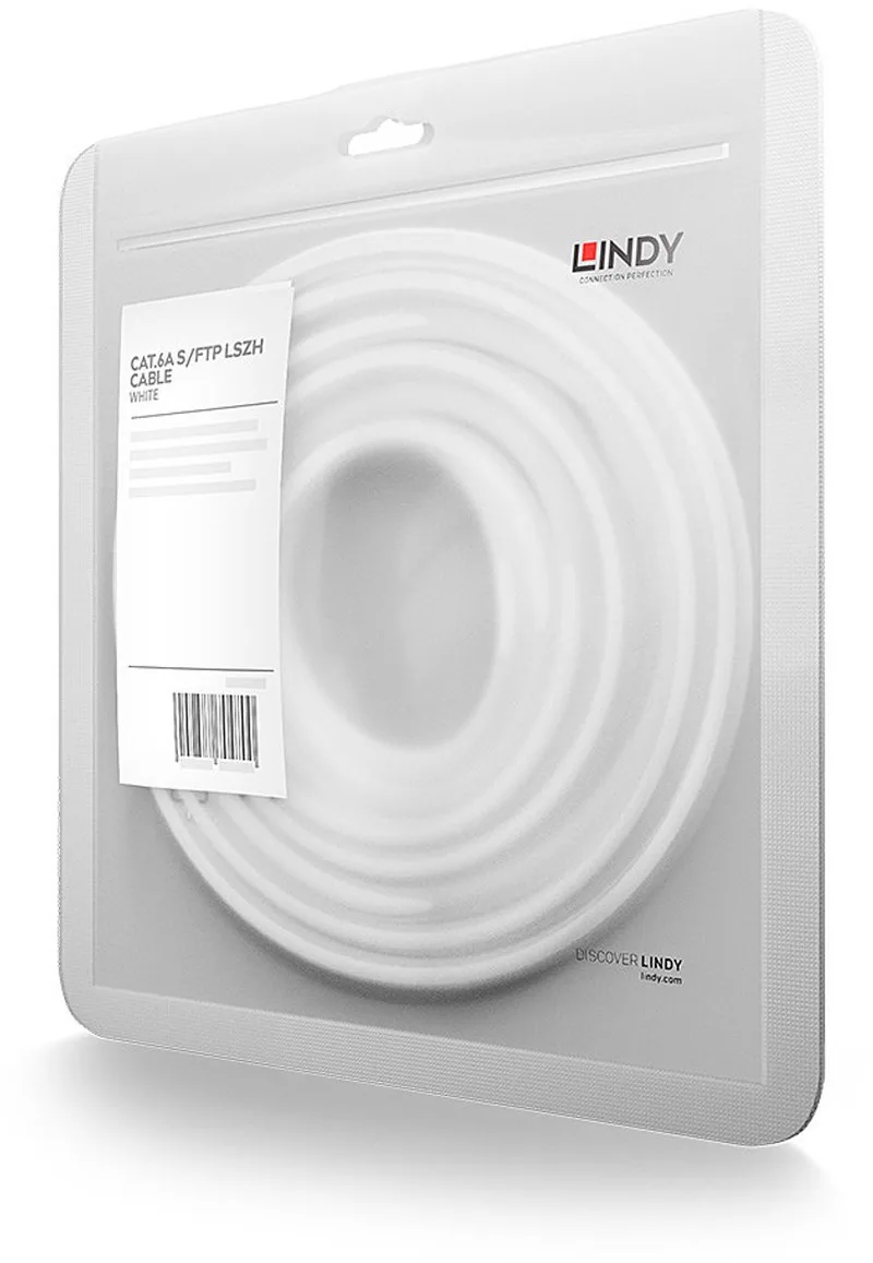 UTP Category 6 Rigid Network Cable LINDY 47195 3 m White 1 Unit by Lindy in White – product photo