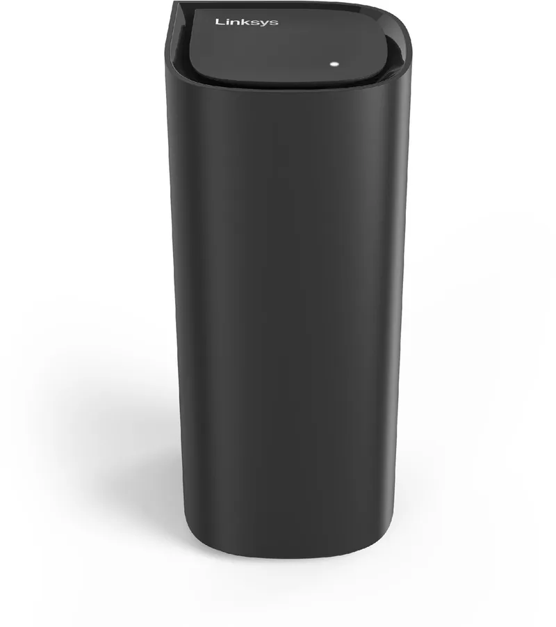 Velop WRT Pro 7 - Tri-band - WiFi 7-router - 10680 Mbps - OpenWrt LuCI - 2,5 Gbps WAN-poort - Vier 1Gbps-Ethernetpoorten - Wit von Linksys in Schwarz – Produktfoto