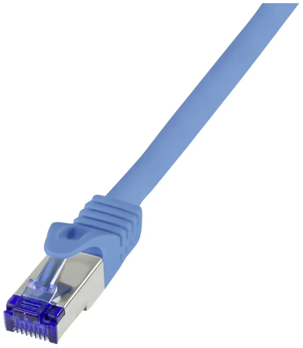 C6A056S RJ45 Netwerkkabel, patchkabel CAT 6A S/FTP 2.00 m 1 stuk(s) by LogiLink in Blue – product photo