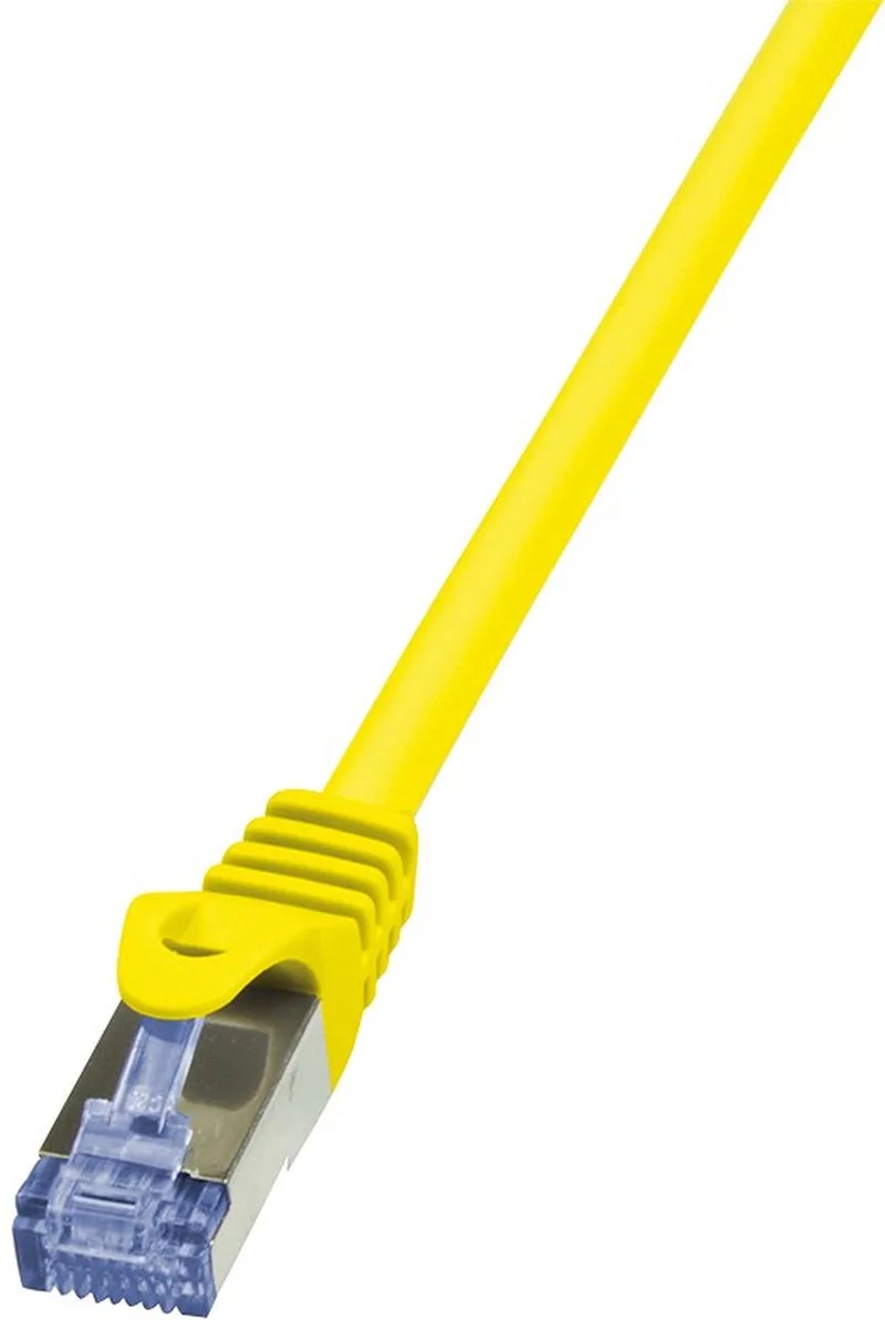 Cat6a S/FTP, 10m netwerkkabel S/FTP (S-STP) från LogiLink i Gul – produktbild