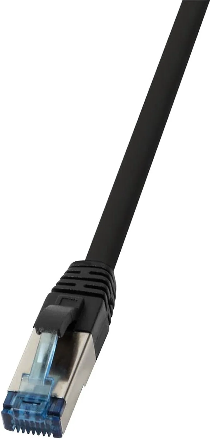 CAT6a S/FTP Netwerkkabel 3m - Industriële Kwaliteit van LogiLink in Zwart – productfoto