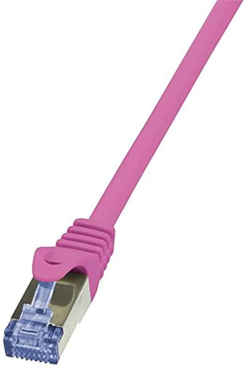 CAT6A S/FTP Patchkabel AWG26 PIMF 3,00m by LogiLink in Pink – product photo