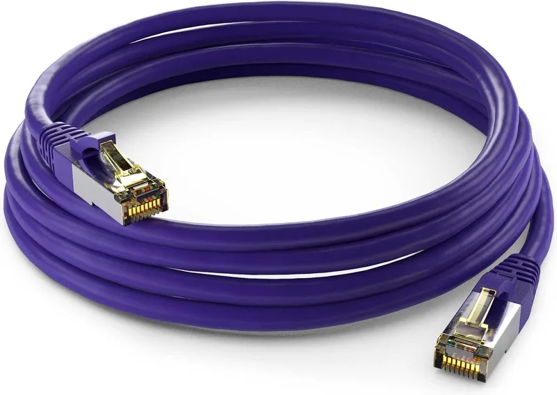 Cat6a S/FTP PIMF LSZH 7.5 meter - Netwerkkabel - Computerkabel - Kabel från LogiLink i Lila – produktbild