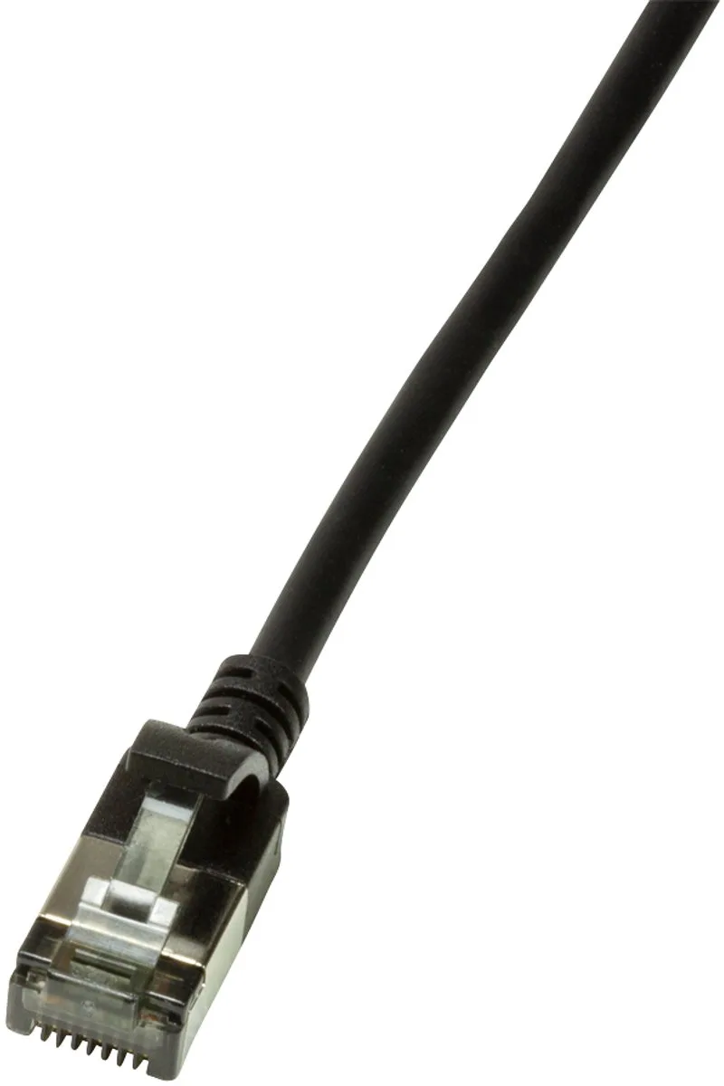 CAT6a U/FTP Ultraflex, 100% koper, 2M - Netwerkkabel - Computerkabel - Kabel från LogiLink i Svart – produktbild